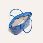 Goyard Goyardine Artois Tote PM Sky Blue Canvas & Chevroches Calfskin Palladium Hardware - Image 4